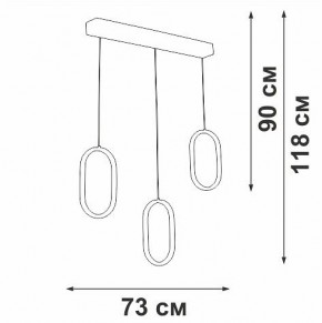 Подвесной светильник Vitaluce V3049 V3049-0/3S в Кургане - kurgan.ok-mebel.com | фото 4