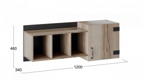 Полка комбинированная Окланд ТД-324.15.11 в Кургане - kurgan.ok-mebel.com | фото 3