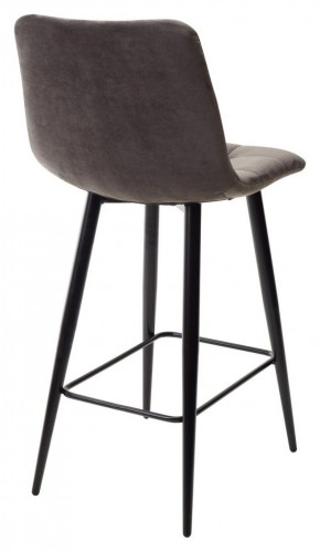 Полубарный стул CHILLI-QB графит #14, велюр / черный каркас (H=66cm) М-City в Кургане - kurgan.ok-mebel.com | фото 4