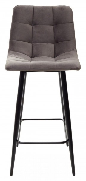 Полубарный стул CHILLI-QB графит #14, велюр / черный каркас (H=66cm) М-City в Кургане - kurgan.ok-mebel.com | фото 5