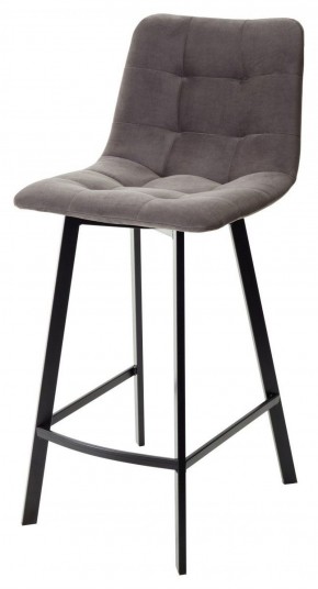 Полубарный стул CHILLI-QB SQUARE графит #14, велюр / черный каркас (H=66cm) М-City в Кургане - kurgan.ok-mebel.com | фото 1