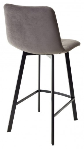Полубарный стул CHILLI-QB SQUARE графит #14, велюр / черный каркас (H=66cm) М-City в Кургане - kurgan.ok-mebel.com | фото 3