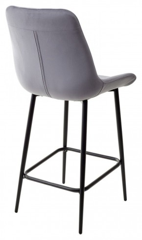 Полубарный стул ХОФМАН, цвет H-14 Серый, велюр / черный каркас H=63cm М-City в Кургане - kurgan.ok-mebel.com | фото 5