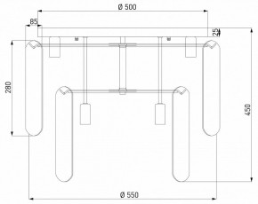 Потолочная люстра Eurosvet Claire 60170 золото в Кургане - kurgan.ok-mebel.com | фото 5