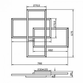 Потолочная люстра Maytoni Line MOD016CL-L80BK в Кургане - kurgan.ok-mebel.com | фото 2