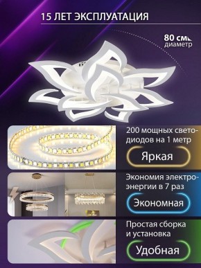 Потолочная люстра Natali Kovaltseva OLIMP LED SMART 84005 в Кургане - kurgan.ok-mebel.com | фото 5