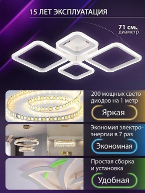 Потолочная люстра Natali Kovaltseva OPTI LED LAMPS 81108/1C в Кургане - kurgan.ok-mebel.com | фото 5