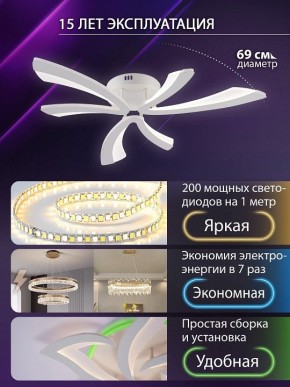 Потолочная люстра Natali Kovaltseva VIO LED LAMPS 81453 в Кургане - kurgan.ok-mebel.com | фото 5