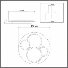 Потолочная люстра Sonex Pine 7734/60L в Кургане - kurgan.ok-mebel.com | фото 9