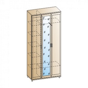 Прихожая Мелисса композиция 5 (Гикори Джексон светлый) в Кургане - kurgan.ok-mebel.com | фото 2