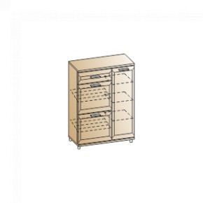 Прихожая Мелисса композиция 6 (Ясень Асахи) в Кургане - kurgan.ok-mebel.com | фото 3
