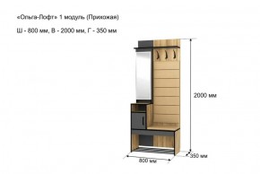 Прихожая "Ольга-Лофт 1" в Кургане - kurgan.ok-mebel.com | фото 4