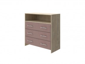 PROxSON Комод Varna (ЛДСП Бунратти+ткань Бунратти/Ultra Горячий шоколад) 90x40 в Кургане - kurgan.ok-mebel.com | фото