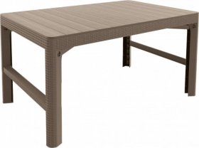 Раскладной стол Лион с регулируемой высотой столешницы (Lyon rattan table) капучино (h400/650) в Кургане - kurgan.ok-mebel.com | фото 2