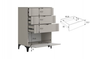 РИЧ Гостиная (модульная) кашемир в Кургане - kurgan.ok-mebel.com | фото 6