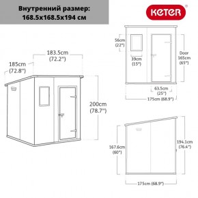 Сарай Манор Пентхаус 6x6 (MANOR PENT 6x6) в Кургане - kurgan.ok-mebel.com | фото 3