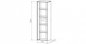 ЛИНДА-1 Шкаф 1-о дверный для белья (ЛНД.01) в Кургане - kurgan.ok-mebel.com | фото 2