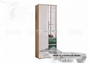 ФЛАЙ Шкаф 2-х створчатый ШК-04 (дуб сонома/белый) в Кургане - kurgan.ok-mebel.com | фото 2