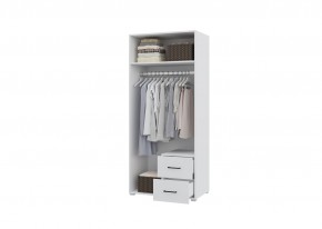 Шкаф 2-х створчатый с ящиками VICTOR (Белый) в Кургане - kurgan.ok-mebel.com | фото 2