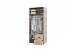 Шкаф 2-х створчатый с ящиками VICTOR (Сонома-Белый) в Кургане - kurgan.ok-mebel.com | фото 2