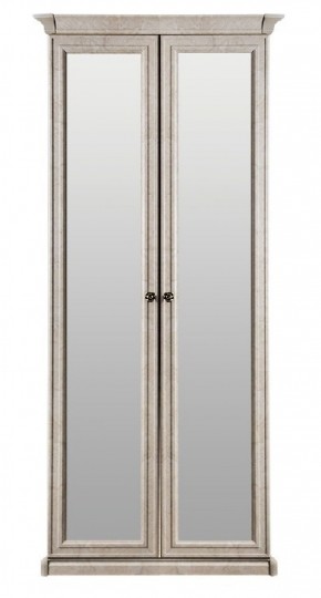 Шкаф 2-х створчатый с зеркалом Афина (крем корень) в Кургане - kurgan.ok-mebel.com | фото