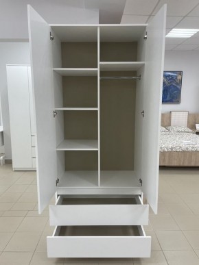 Шкаф 2-ств. с 2 ящиками "Бьянко" в Кургане - kurgan.ok-mebel.com | фото 2