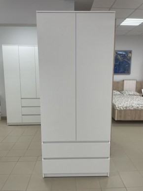 Шкаф 2-ств. с 2 ящиками "Бьянко" в Кургане - kurgan.ok-mebel.com | фото 3