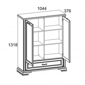 Шкаф 2D1SL, MONAKO, цвет Сосна винтаж/дуб анкона в Кургане - kurgan.ok-mebel.com | фото 3