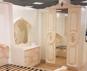 Шкаф 3-х дверный с зеркалами (01.143) Роза (беж) в Кургане - kurgan.ok-mebel.com | фото 3