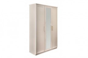 Шкаф 3-х ств с зеркалом Мокко (бежевый) в Кургане - kurgan.ok-mebel.com | фото