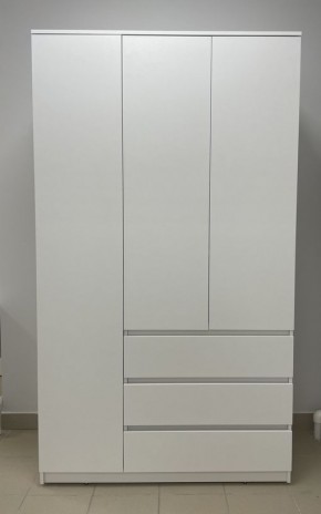 Шкаф 3-ств. с 3 ящиками "Бьянко" в Кургане - kurgan.ok-mebel.com | фото 3