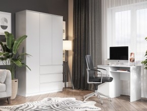 Шкаф 3-ств. с 3 ящиками "Бьянко" в Кургане - kurgan.ok-mebel.com | фото 4
