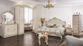 Шкаф 4-х створчатый (2+2) с Зеркалом Патрисия (крем) в Кургане - kurgan.ok-mebel.com | фото 3