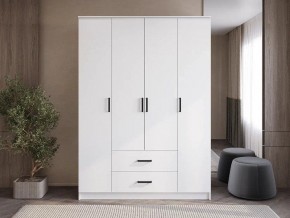 Шкаф 4-х створчатый Титан (белый) в Кургане - kurgan.ok-mebel.com | фото