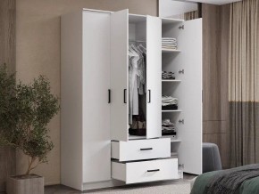 Шкаф 4-х створчатый Титан (белый) в Кургане - kurgan.ok-mebel.com | фото 4