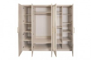 Шкаф 5-ти ств с зеркалами Мокко (бежевый) в Кургане - kurgan.ok-mebel.com | фото 2