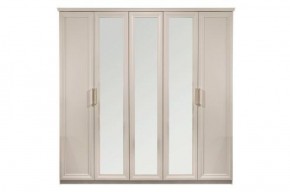 Шкаф 5-ти ств с зеркалами Мокко (бежевый) в Кургане - kurgan.ok-mebel.com | фото 3