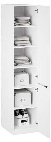 Шкаф для белья Глосс СМ-319.07.002 в Кургане - kurgan.ok-mebel.com | фото 2