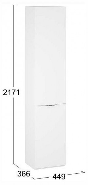 Шкаф для белья Глосс СМ-319.07.011 в Кургане - kurgan.ok-mebel.com | фото 4