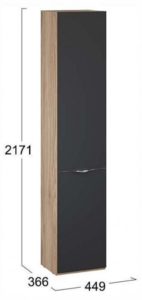 Шкаф для белья Глосс СМ-319.07.011 в Кургане - kurgan.ok-mebel.com | фото 4