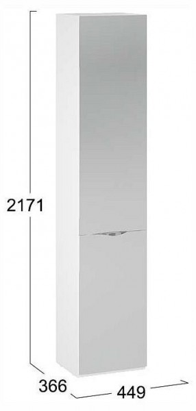 Шкаф для белья Глосс СМ-319.07.012 в Кургане - kurgan.ok-mebel.com | фото 4