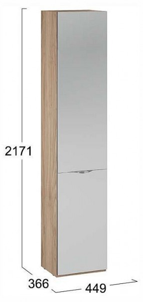 Шкаф для белья Глосс СМ-319.07.012 в Кургане - kurgan.ok-mebel.com | фото 4