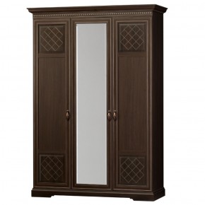 Шкаф для одежды 3-дверный №800 Парма Дуб нортон темный в Кургане - kurgan.ok-mebel.com | фото