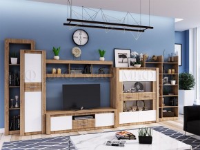 ТЕРРА Шкаф для посуды (Белый глянец/дуб сонома) в Кургане - kurgan.ok-mebel.com | фото 3