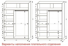 Шкаф-купе 1600 серии SOFT D6+D4+B2+PL2 (2 ящика+1штанга+1 полка) профиль «Капучино» в Кургане - kurgan.ok-mebel.com | фото 8