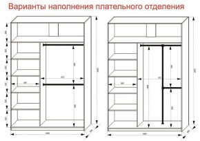 Шкаф-купе 1600 серии SOFT D6+D4+B2+PL2 (2 ящика+1штанга+1 полка) профиль «Капучино» в Кургане - kurgan.ok-mebel.com | фото 9