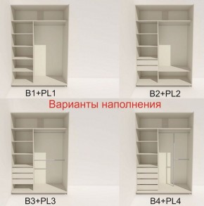 Шкаф-купе 1600 серии SOFT D8+D2+B2+PL4 (2 ящика+F обр.штанга) профиль «Графит» в Кургане - kurgan.ok-mebel.com | фото 6