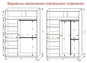 Шкаф-купе 1600 серии SOFT D8+D2+B2+PL4 (2 ящика+F обр.штанга) профиль «Графит» в Кургане - kurgan.ok-mebel.com | фото 8