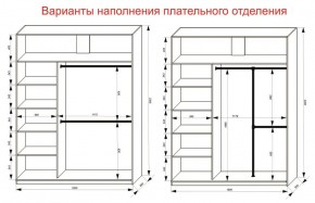 Шкаф-купе 1800 серии SOFT D1+D3+B2+PL1 (2 ящика+1штанга) профиль «Графит» в Кургане - kurgan.ok-mebel.com | фото 7