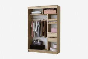 Шкаф-купе Бабочка 1.5 серия Альянс (дуб сонома) в Кургане - kurgan.ok-mebel.com | фото 2